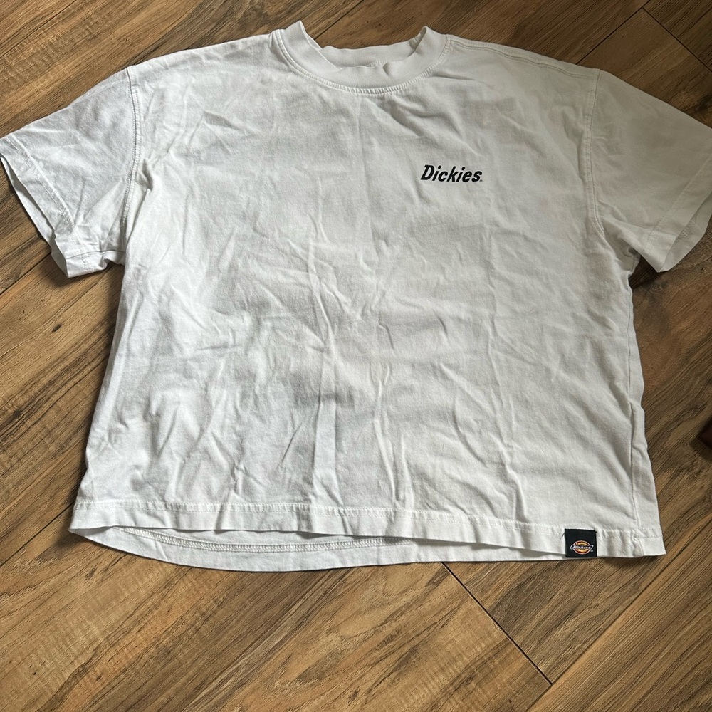 Dickies White Crop Top